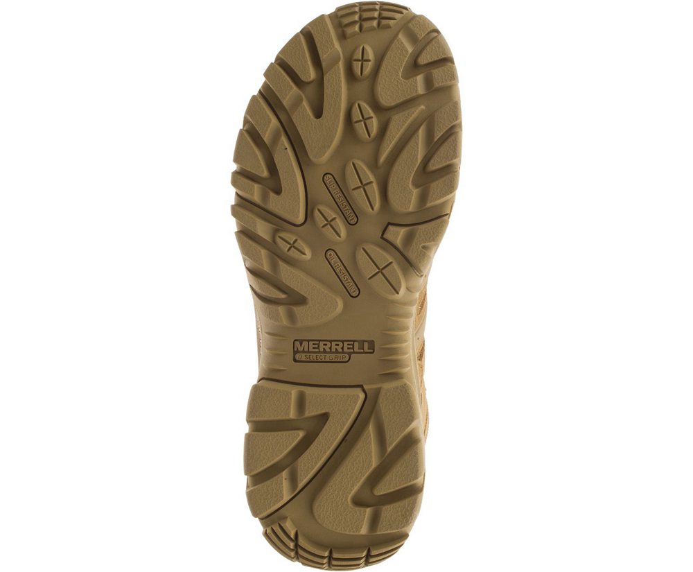 Merrell Støvler Dame - Strongfield Tactical 8\" Waterproof - Khaki - YPA014976